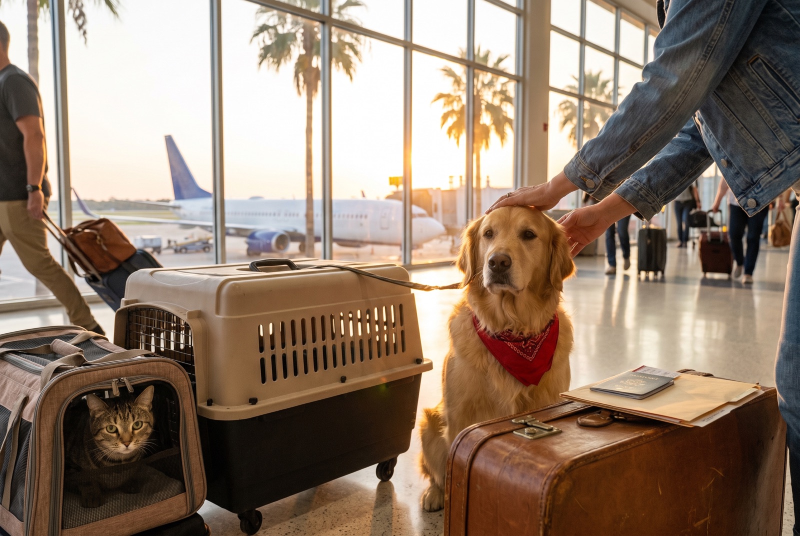 Flying to Europe with a dog or cat from Florida: 2026 rules