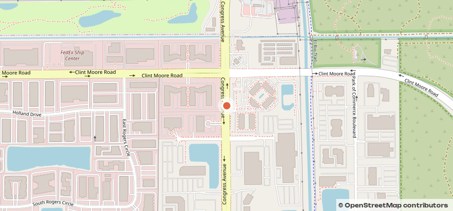 Map showing 6750 Congress Avenue, Boca Raton, FL 33487