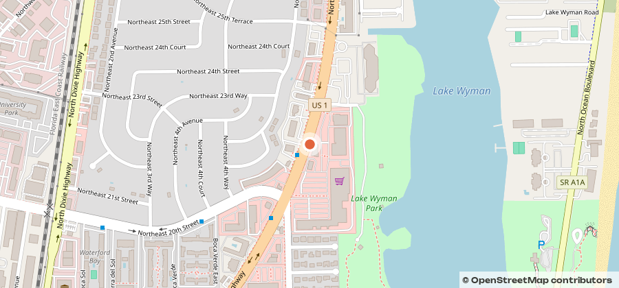 Map showing 2220 N Federal Hwy, Boca Raton, FL 33431