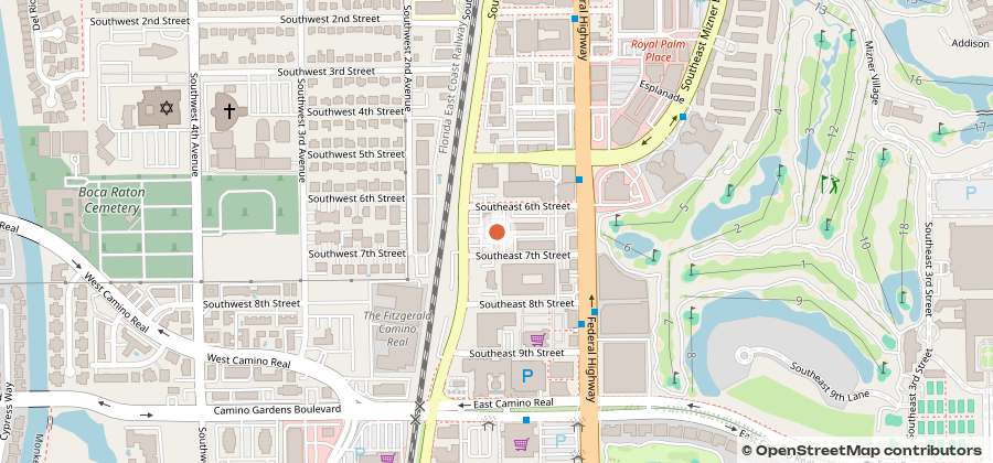 Map showing 600 S Dixie Hwy, Suite 106, Boca Raton, FL 33432