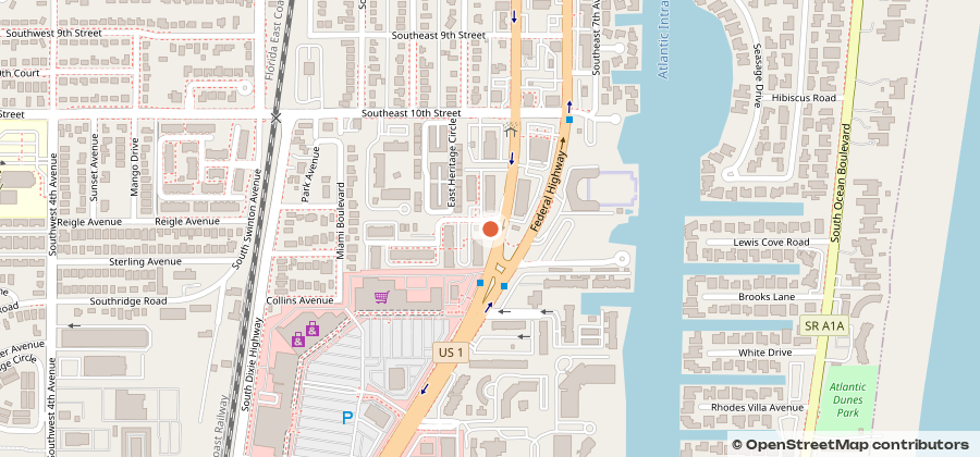 Map showing 320 Franklin Club Dr, Delray Beach, FL 33483