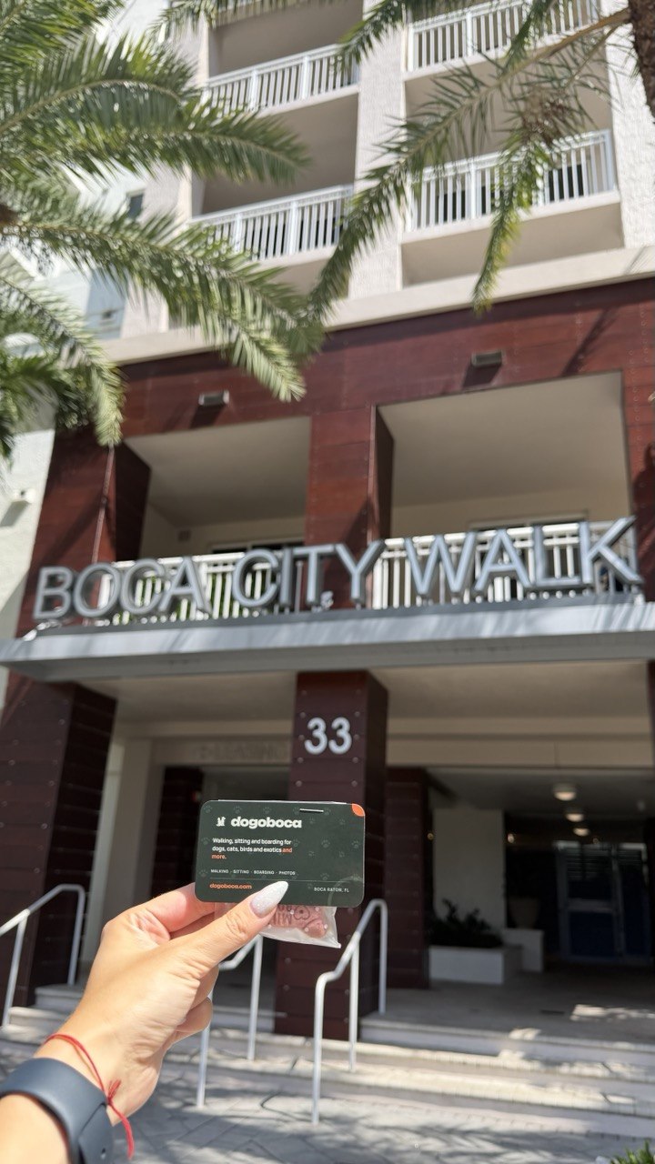 A dogoboca card photographed at Boca City Walk